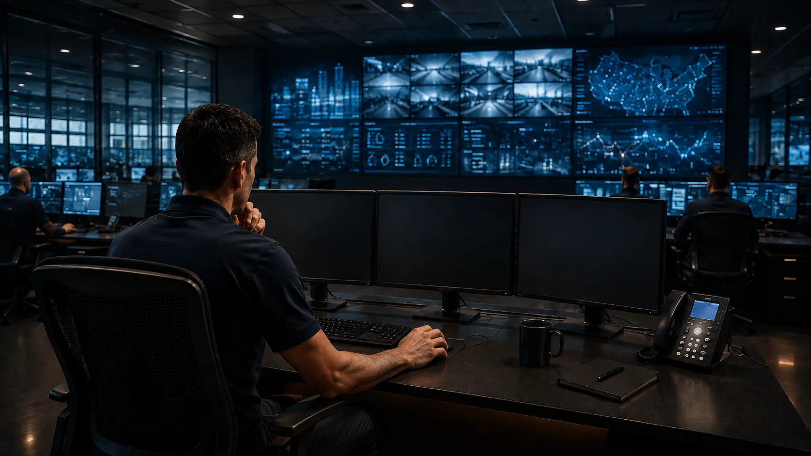 Operator searching the alarm list